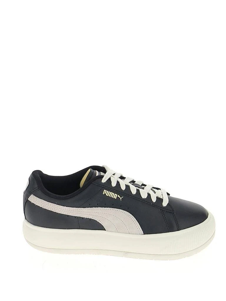 Puma Black And White Leather Sneakers 1