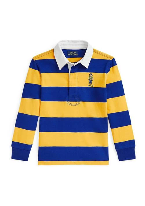 Ralph Lauren Lauren Childrenswear Boys 2 7 Polo Bear Cotton Jersey Rugby Shirt 1