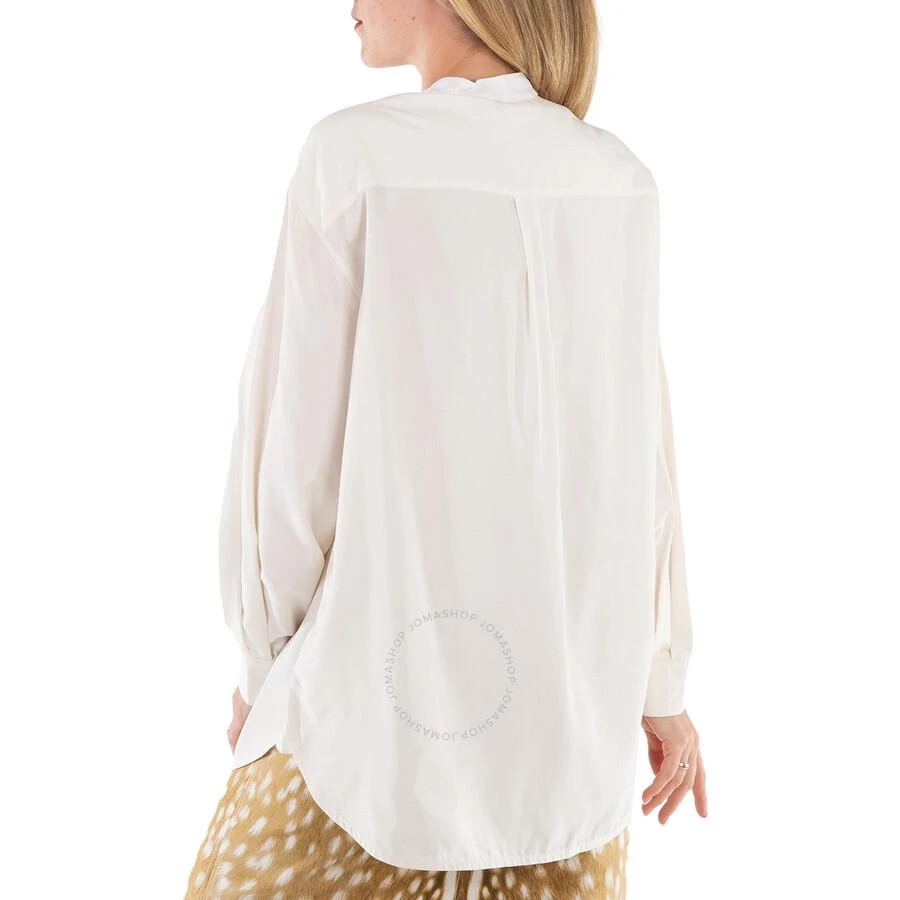 Burberry Neutral White Mindy Monogram Motif Oversize Shirt 3