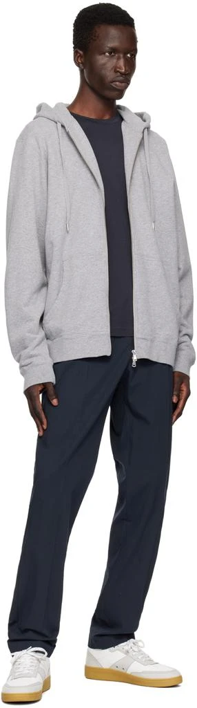 Sunspel Navy Riviera Midweight T-Shirt 4
