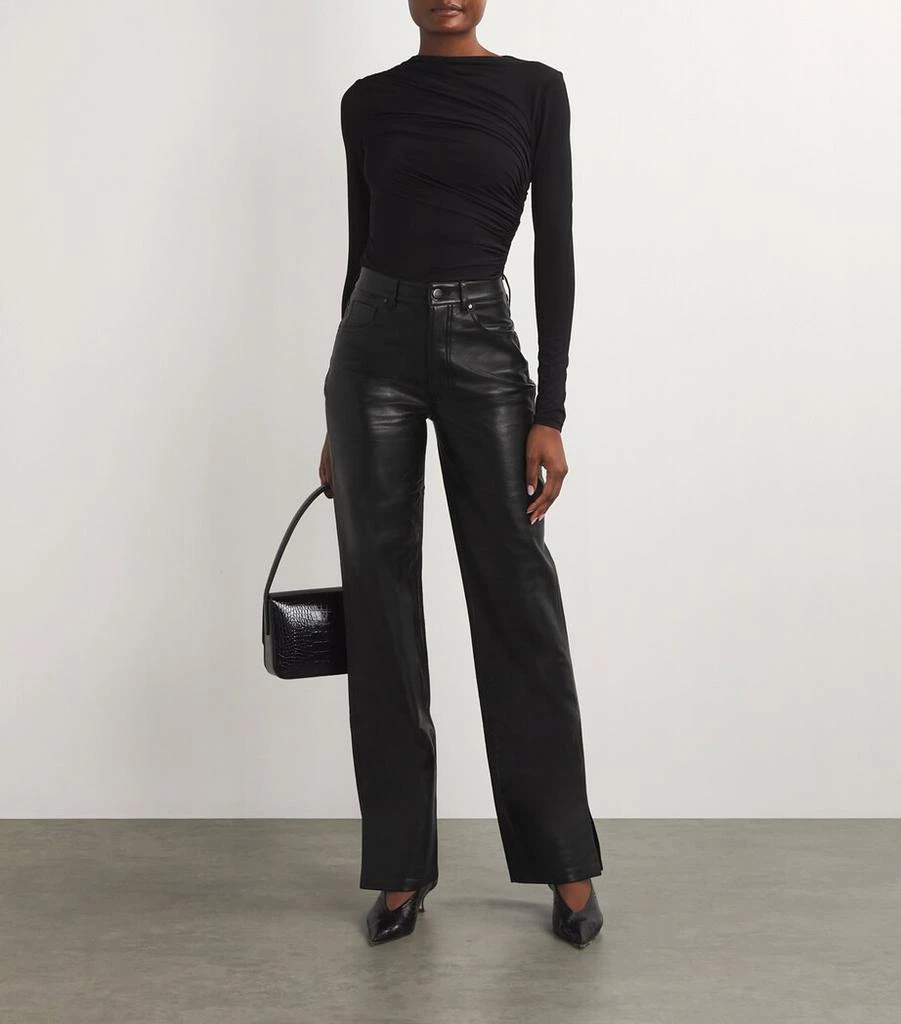 ANINE BING Leather Roy Trousers 2