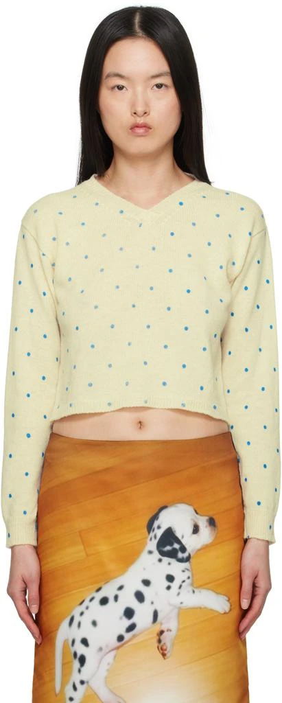 Ashley Williams Off-White Molly Knit Sweater 1