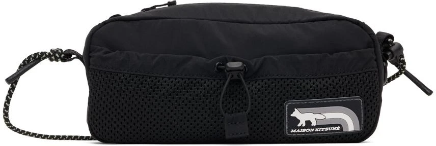 Maison Kitsune Black Flash Fox Bag 1