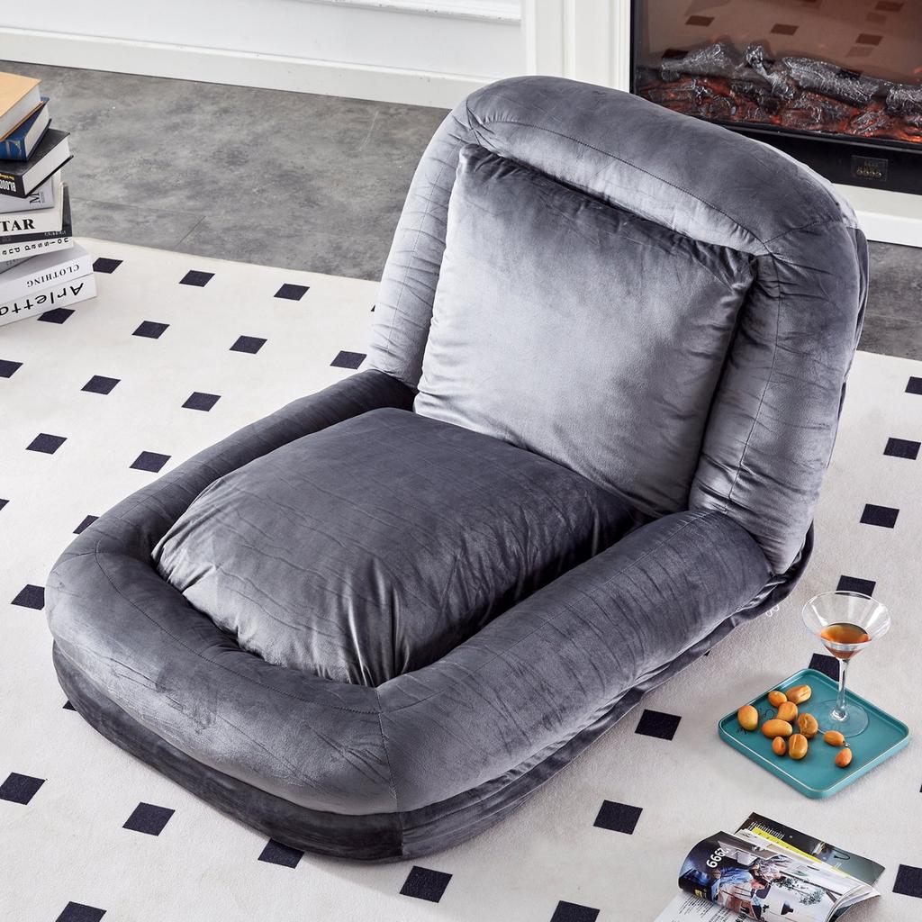 Streamdale Furniture Streamdale Folding Plush Floor Lounge Chair - Adjustable