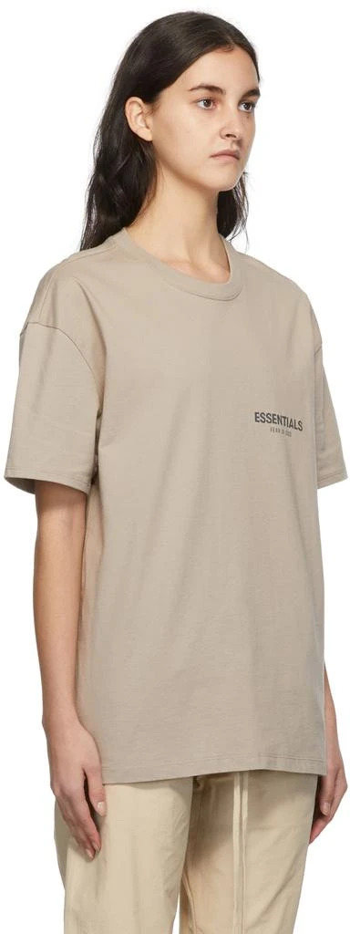 Essentials Tan Jersey T-Shirt 2