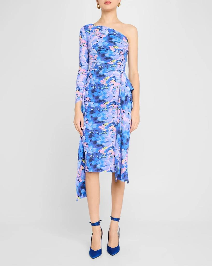 Chiara Boni Visa Draped One-Shoulder Dress 4