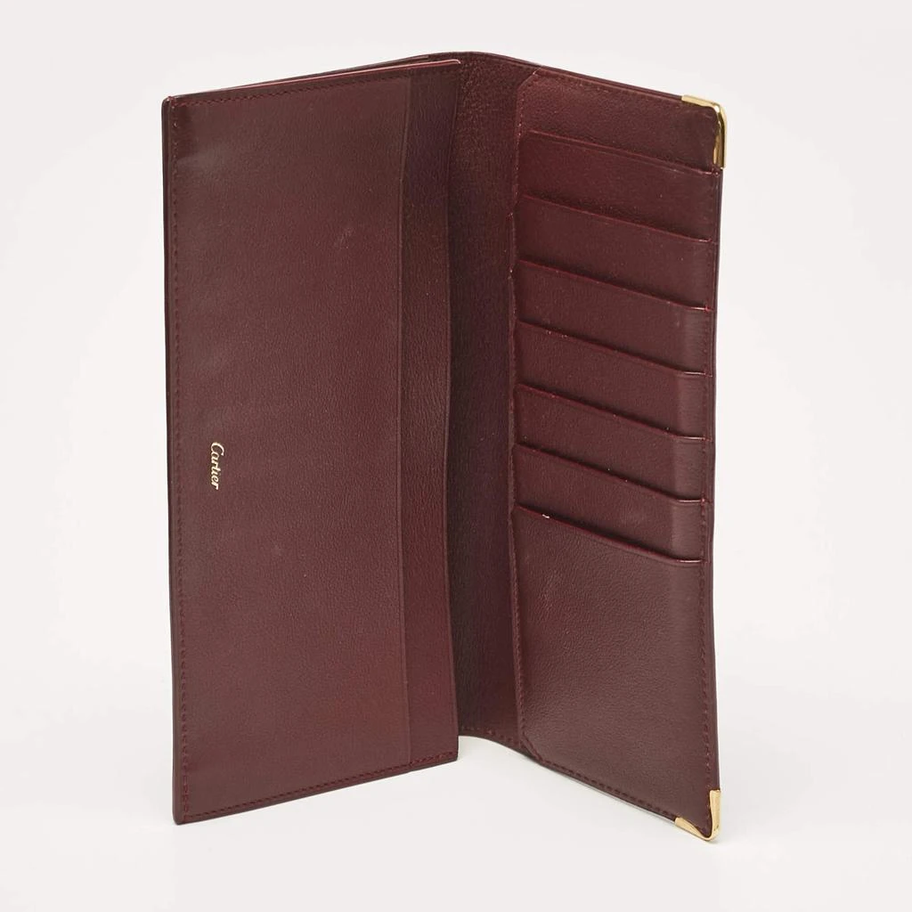 Cartier Cartier Burgundy Leather Must de Cartier Long Bifold Wallet 2