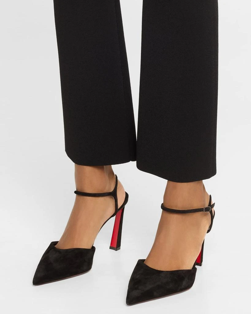 Christian Louboutin Condora Suede Ankle-Strap Red Sole Pumps 2