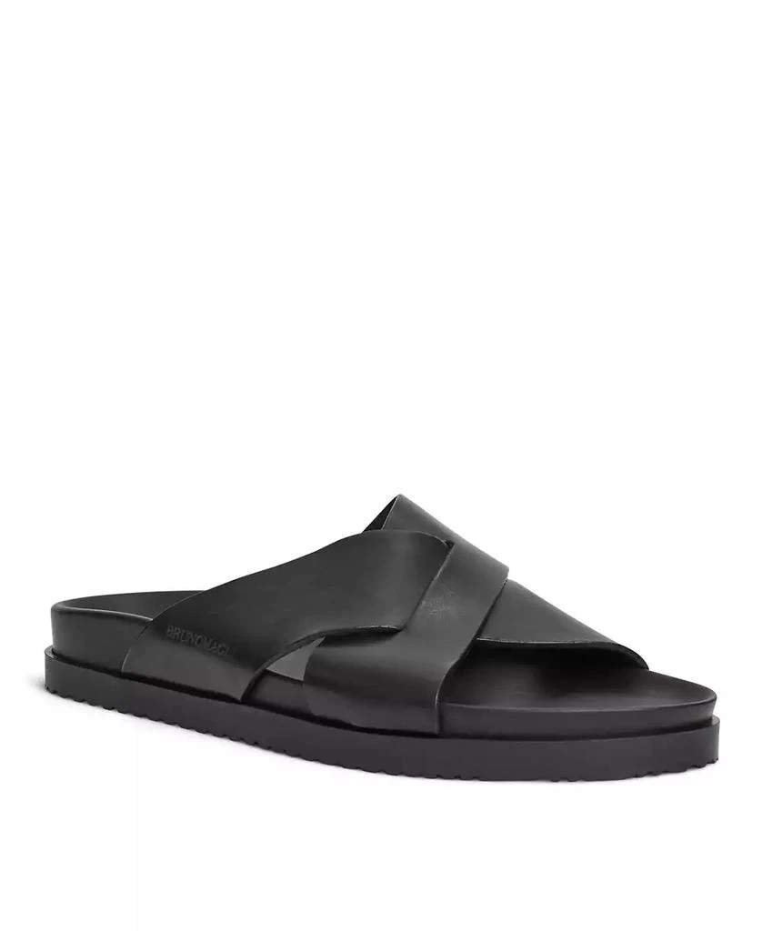 Bruno Magli Men's Bologna Leather Crisscross Sandals 1
