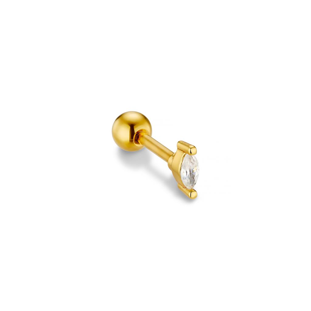 Orelia London Crystal Navette Barbell