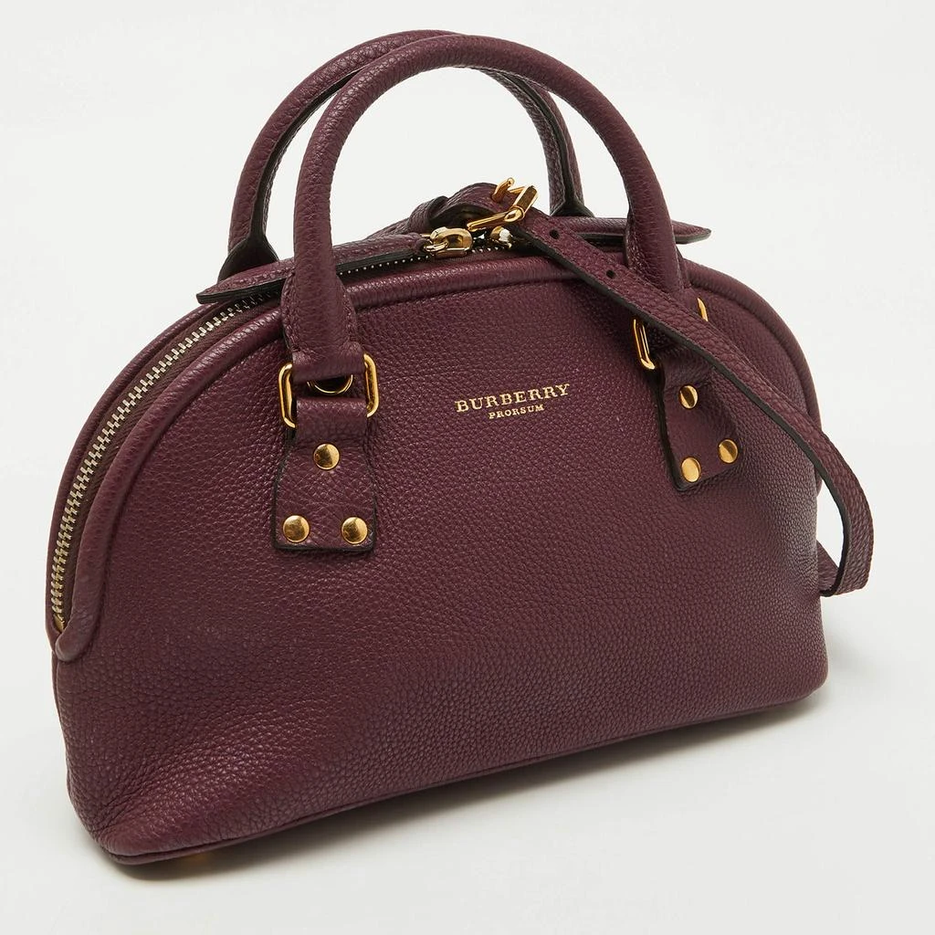 Burberry Burberry Plum Purple Leather Orchard Zip Satchel 3