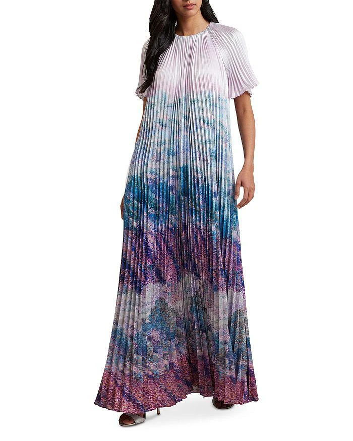 Ted Baker London Deeliaa Pleated Short Sleeve Maxi Dress 1