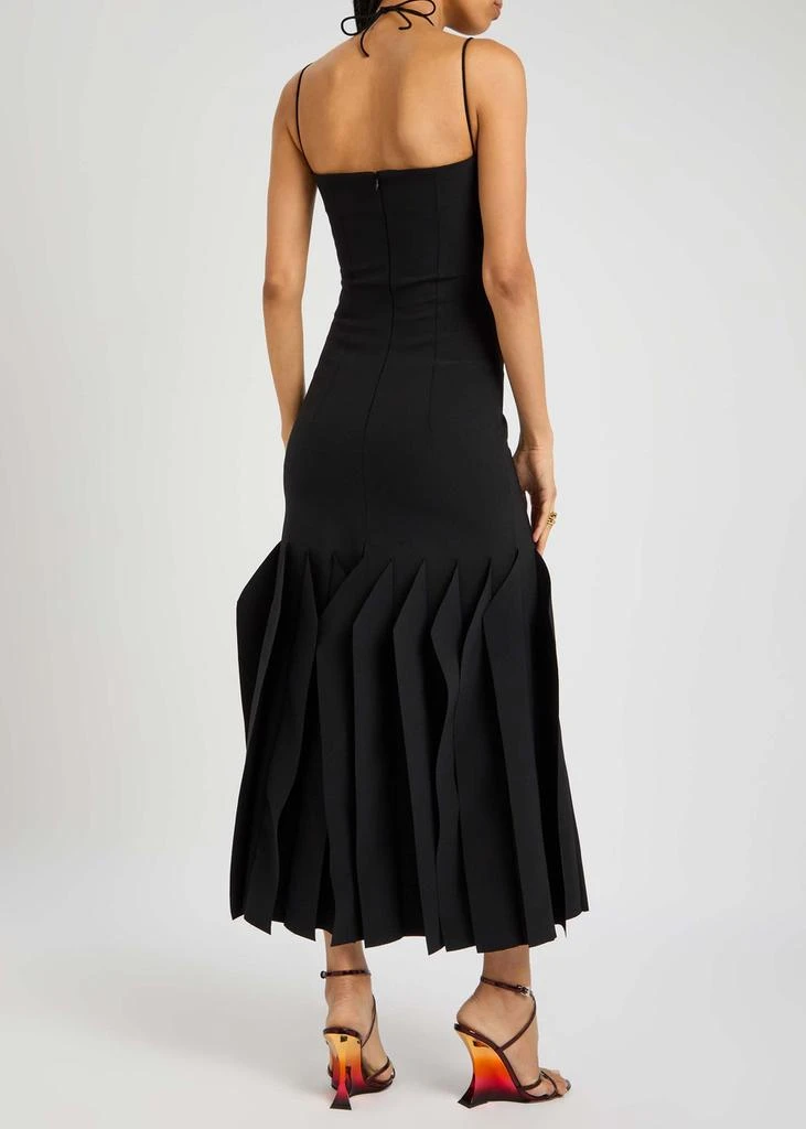 A.W.A.K.E MODE Lip Chocker crepe midi dress 3
