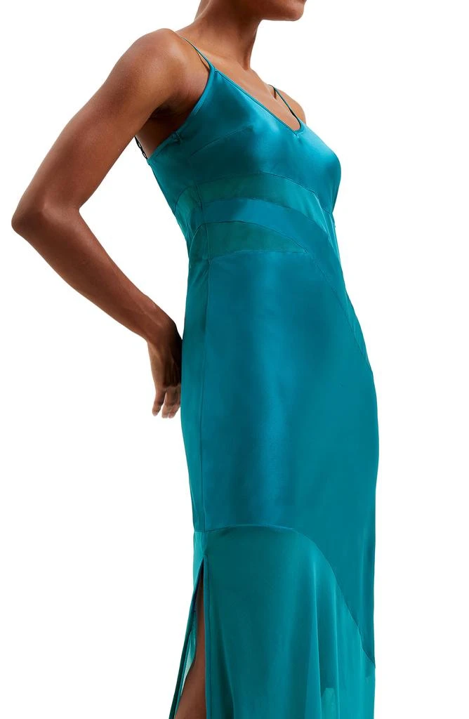 French Connection Inu Satin & Mesh Slipdress 3