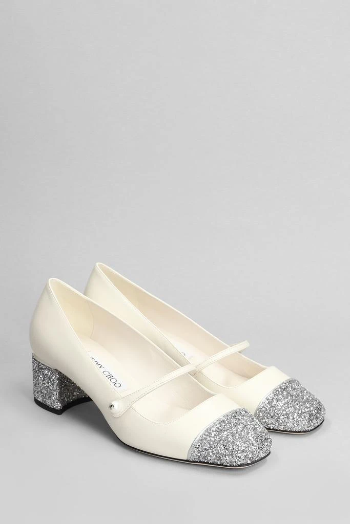 Jimmy Choo Elisa 45 Pumps In Beige Leather 2