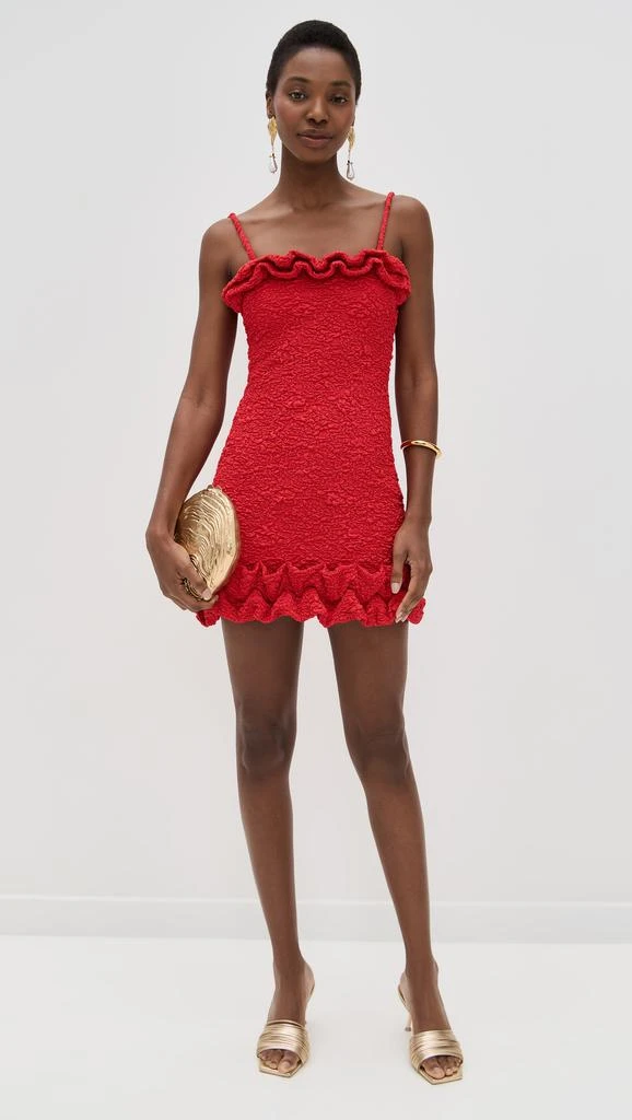 PatBO Papillon Jacquard Flutter Mini Dress 4