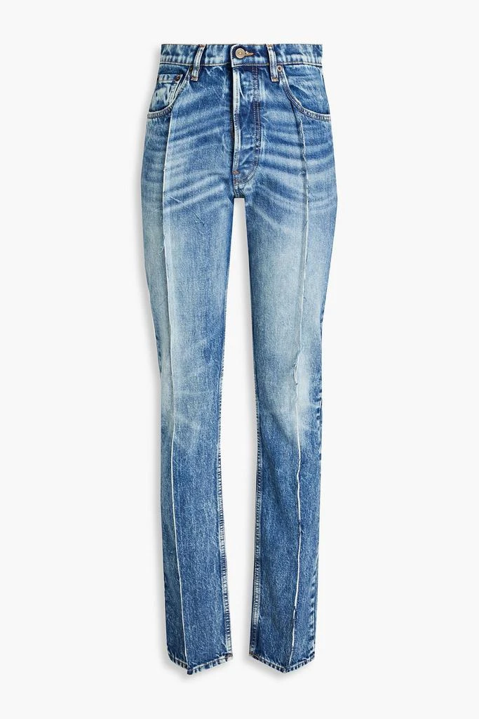 MAISON MARGIELA Faded high-rise straight-leg jeans 1