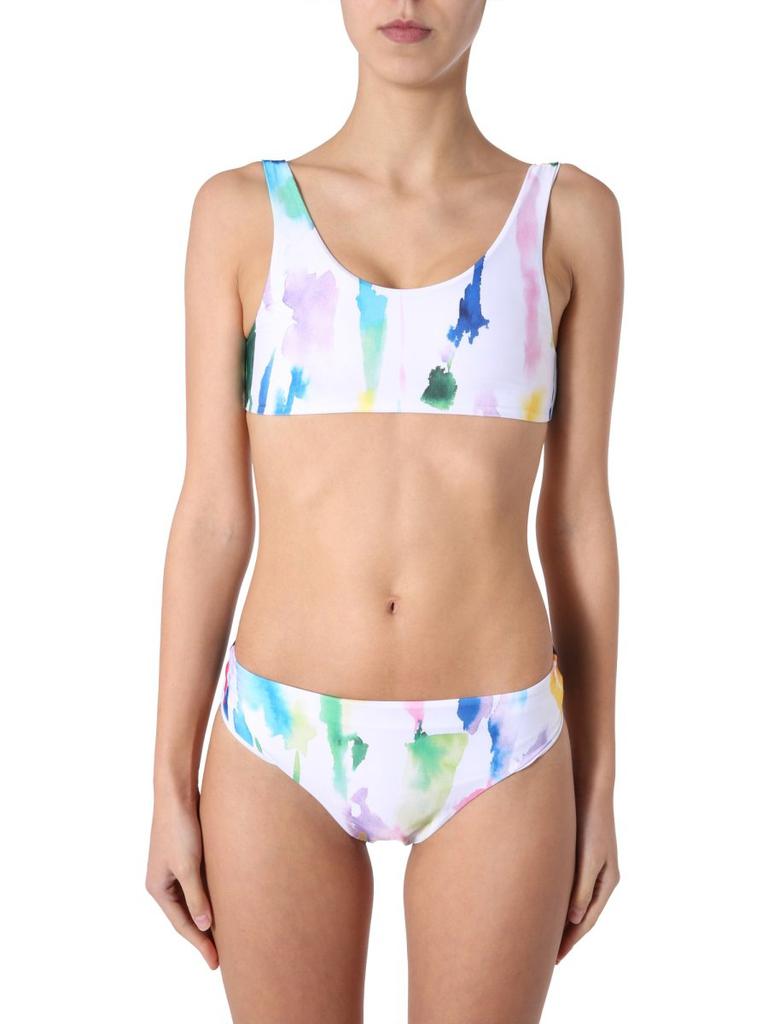 Etre Cecile Être Cécile Watercolour Print Bikini Top