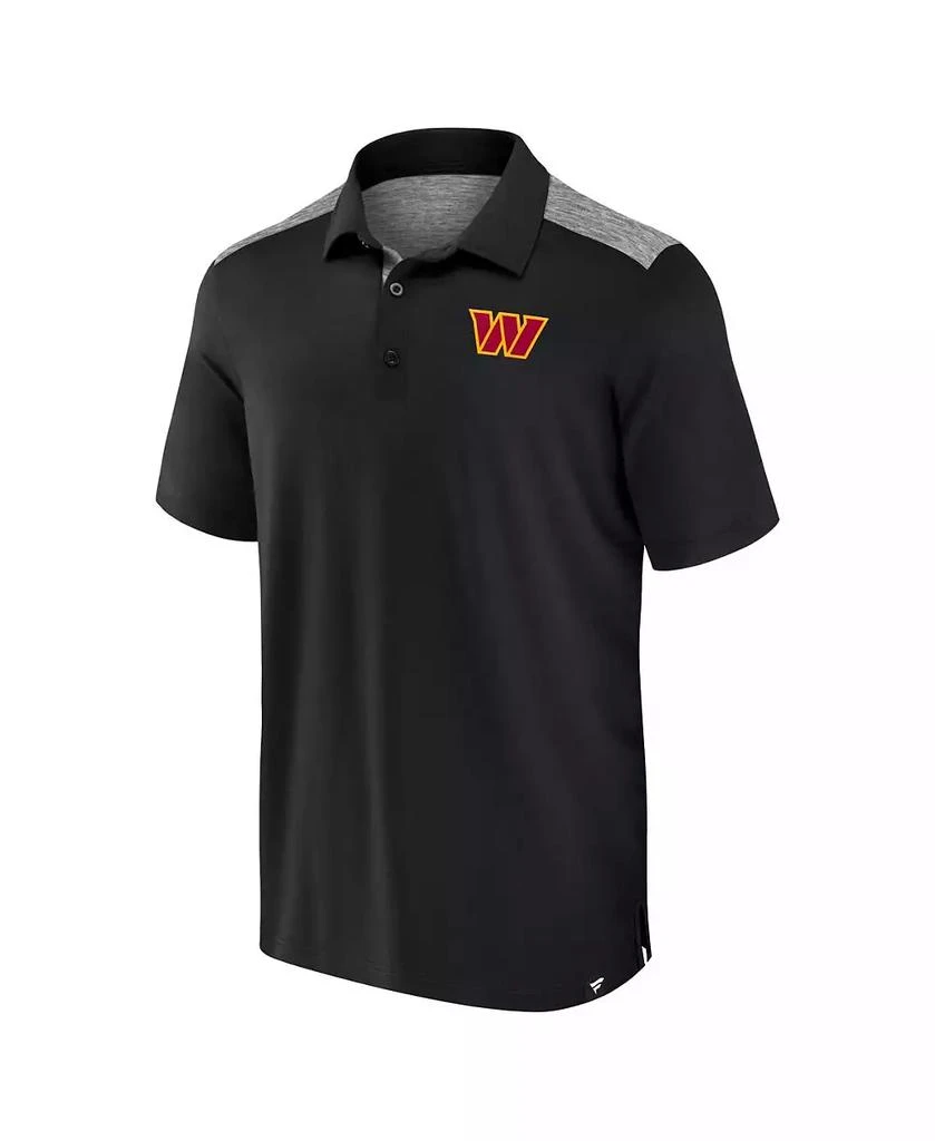 Fanatics Men's Black Washington Commanders Long Shot Polo 3