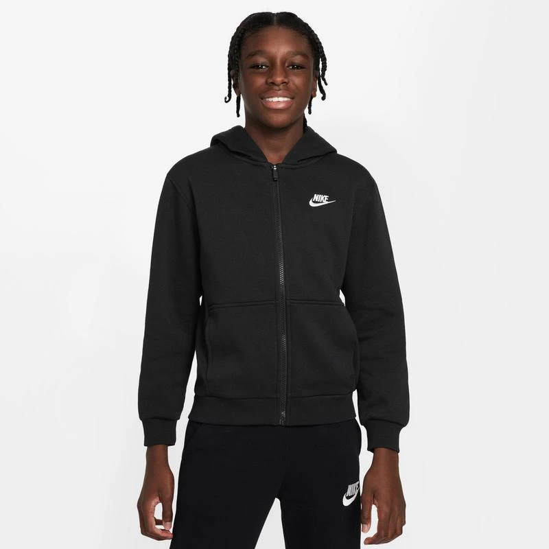 NIKE Nike NSW Club Fleece Full-Zip LBR Hoodie - Boys' Grade School 1
