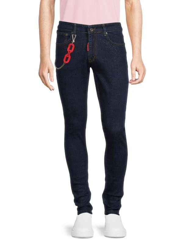 Elie Balleh Dark Wash Skinny Jeans 1