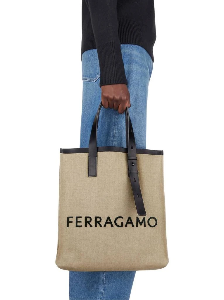 Salvatore Ferragamo Salvatore Ferragamo - Men
s Tote Bag With Signature 7