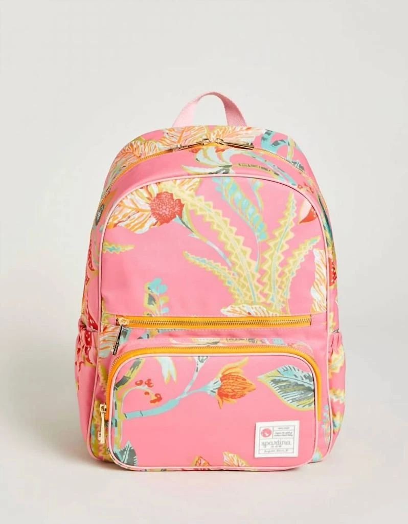 spartina 449 Out And About Backpack In Queenie Tropical Floral Pink