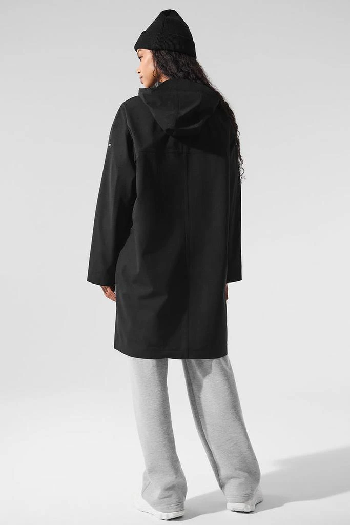 Alo Rain Or Shine Long Coat - Black 3