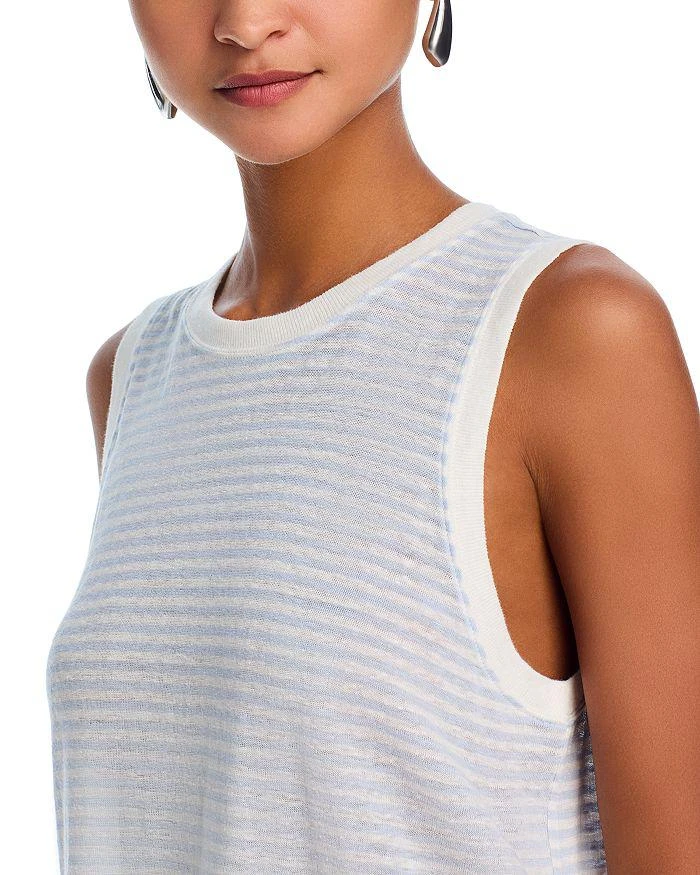FRAME Linen Muscle Tee 5