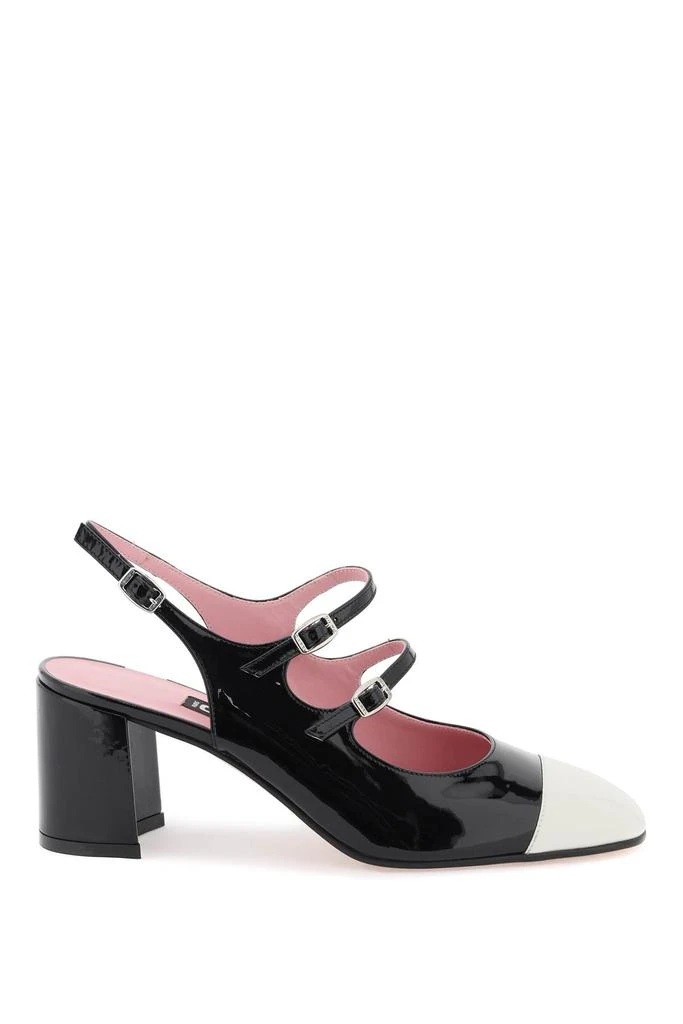 CAREL patent leather papaya slingback mary jane 1