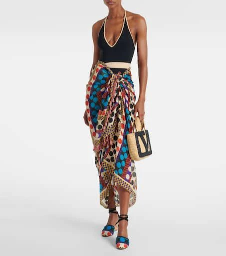 Valentino La Cruisette printed espadrille wedges 3