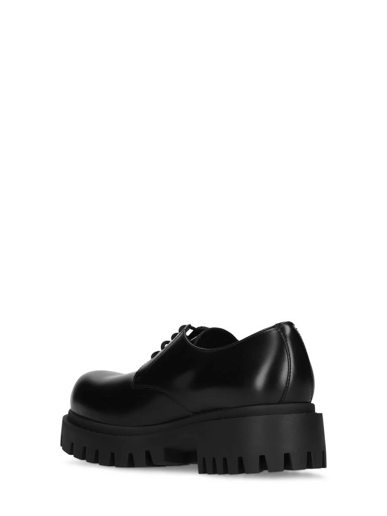 Balenciaga Sergent Leather Derby Lace-up Shoes 3