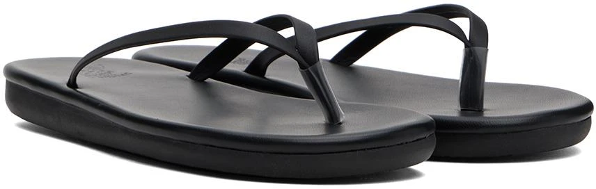 ANCIENT GREEK SANDALS Black Saionara Sandals 4