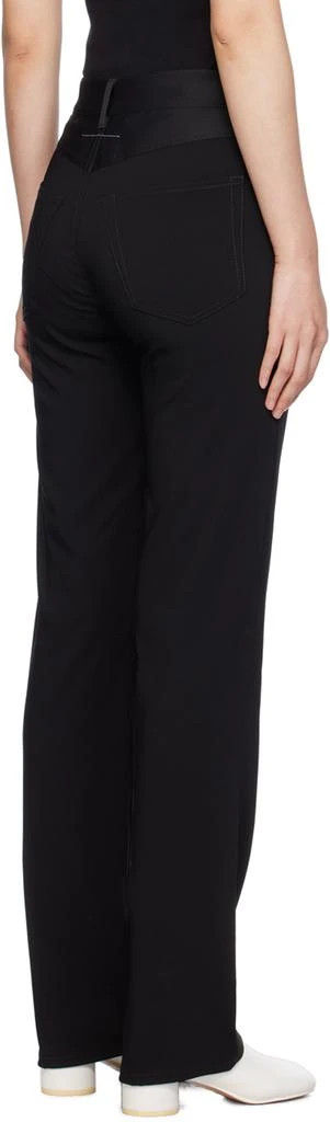 MM6 Black Five-Pocket Jeans 3