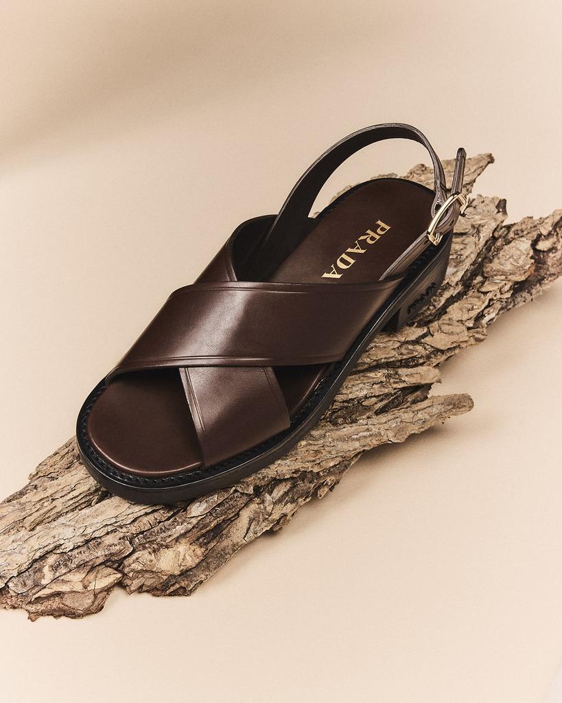 PRADA＊Leather crisscross sandals レザークロスサンダル＊送込 23855965_53874366_1000.jpg