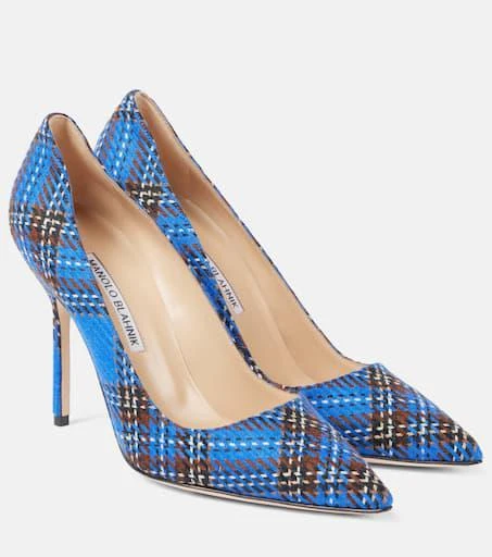 Manolo Blahnik BB 105 tartan pumps 1