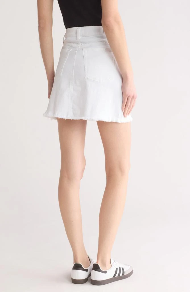 7 For All Mankind A-Line Cutoff Denim Skirt 2