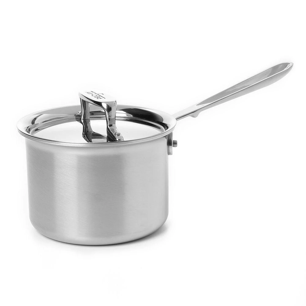 All-Clad All Clad d5 Stainless Brushed 2 Quart Sauce Pan with Lid 1