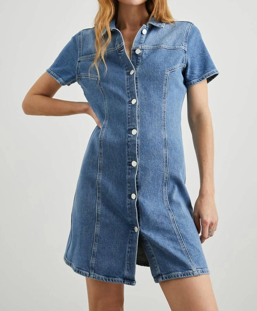 Rails Pasadena Mini Denim Dress In Cadet Blue 1