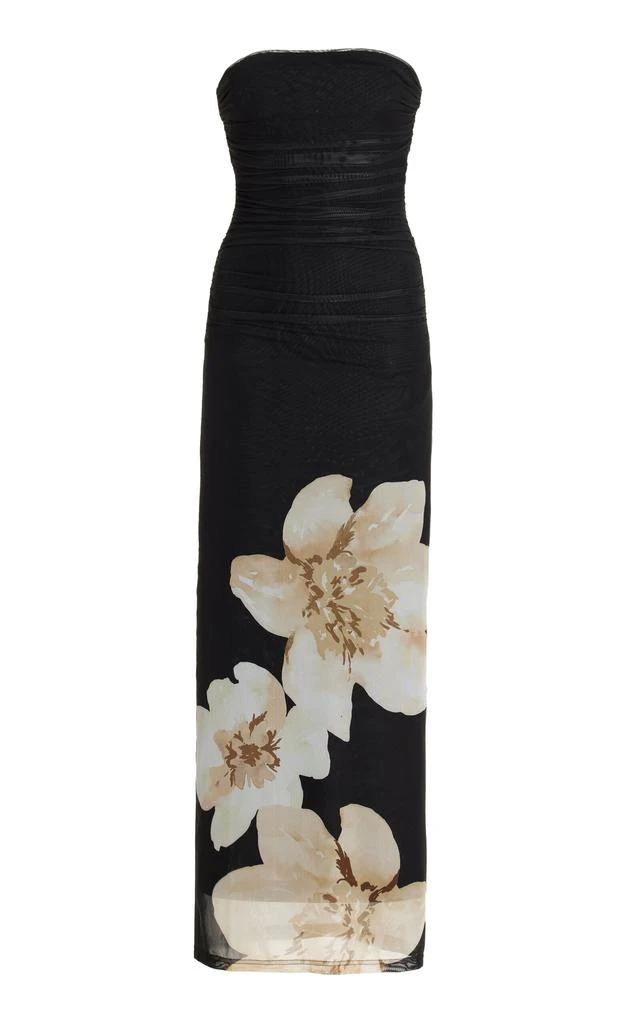 Significant Other Significant Other - Exclusive Printed Mesh Maxi Dress - Black - US 10 - Moda Operandi 1