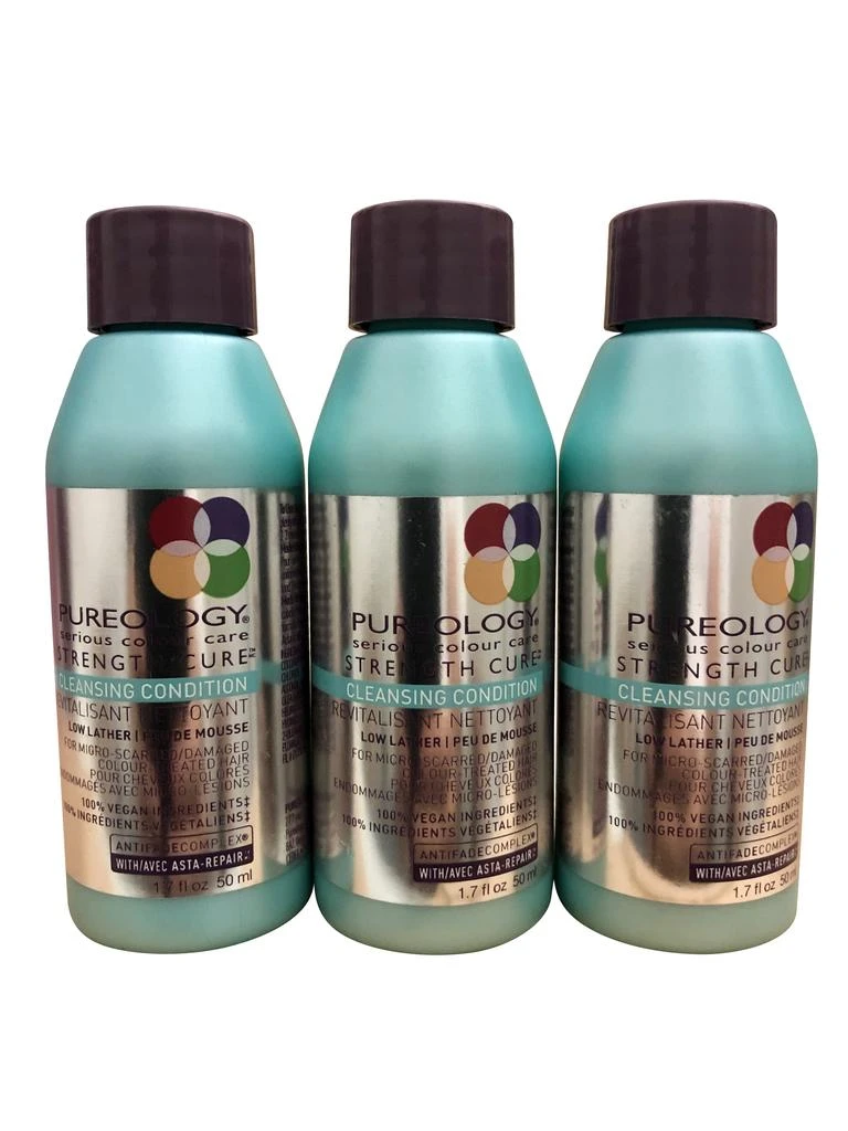 L'Oreal Paris Pureology Strength Cure Cleansing Conditioner 1.7 OZ Travel Set of 3 1