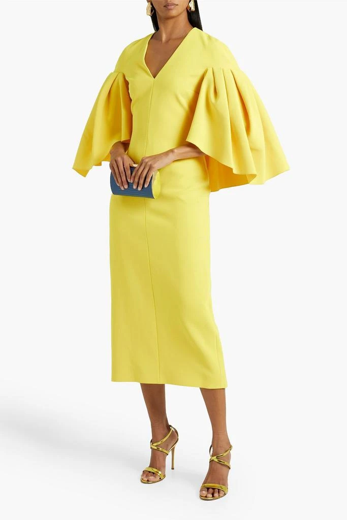 ROKSANDA Sarien cape-effect crepe midi dress 2