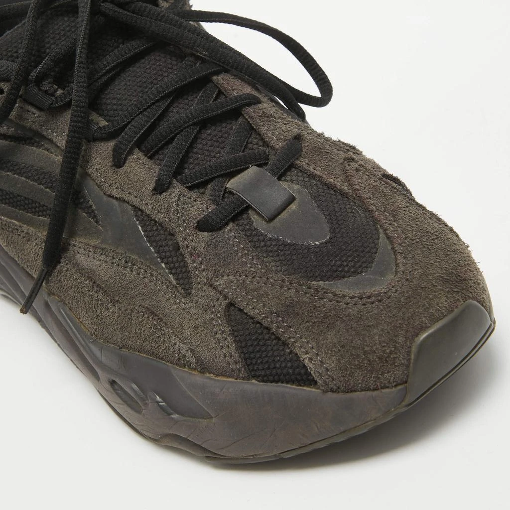 Shop Yeezy x Adidas Black/Grey Suede And Canvas Boost 700 V2 Vanta