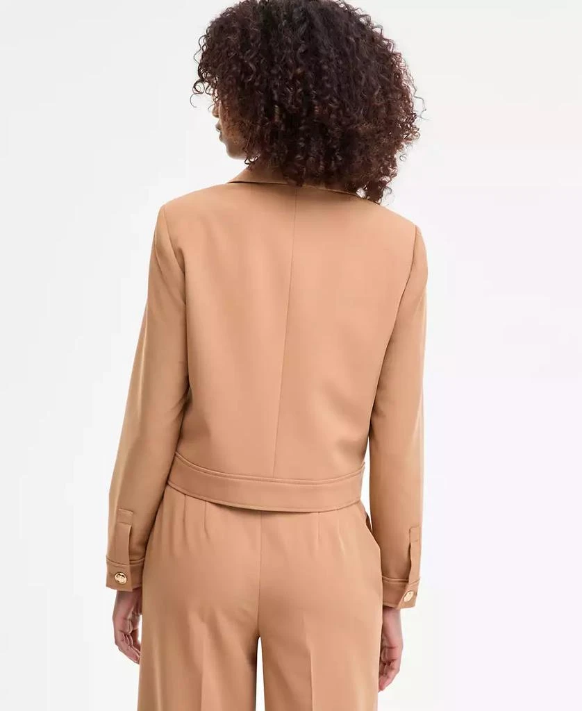 Tahari Women's Cropped Button-Front Jacket, Regular & Petites 4