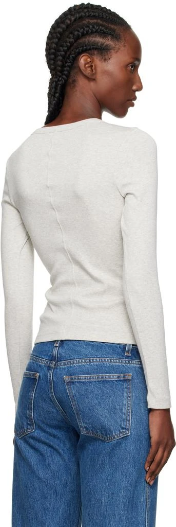 FLORE FLORE Gray Jess Longsleeve T-shirt 3