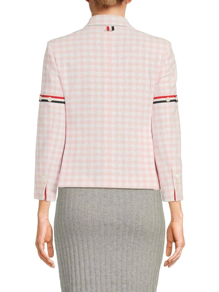 Thom Browne ​Checked Cotton Blazer 2