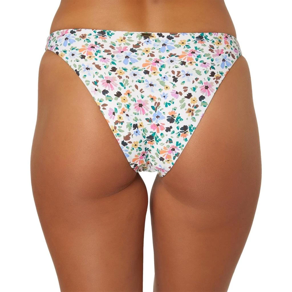 O'Neill Juniors Maggie Ditsy Flamenco Womens Metallic Floral Print Swim Bottom Separates 2