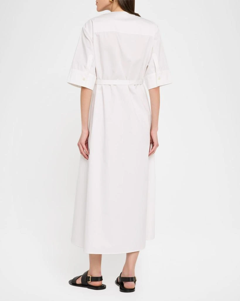 CO Gathered Belted Midi Dress 3