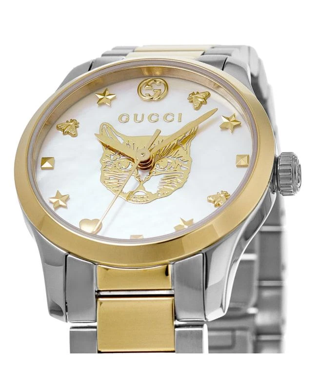 Gucci Gucci G-Timeless Mystic Cat Dial Two Tone Women's Watch YA1265012 2
