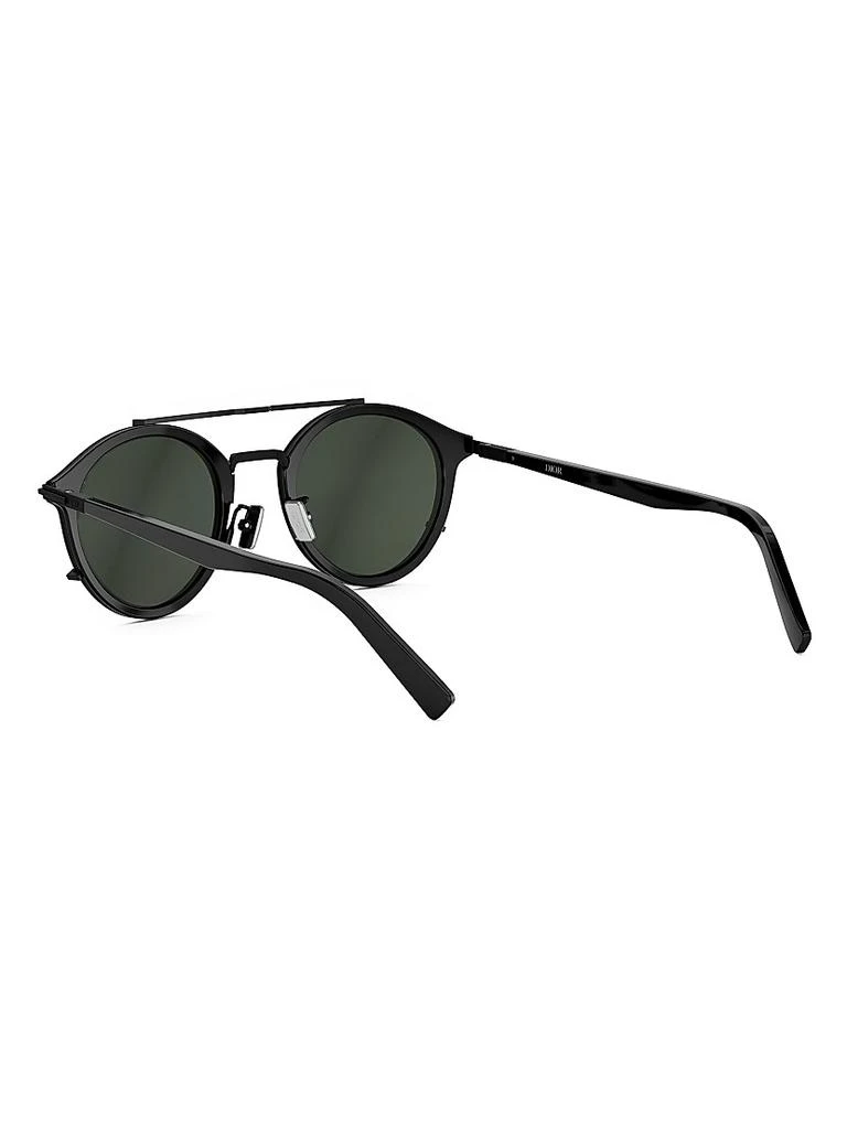 Shop DiorBlackSuit R7U 50MM Round Sunglasses on Sale at